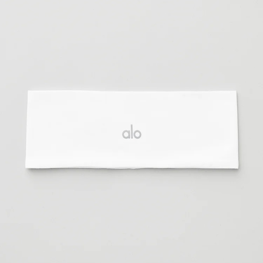 Alo Performance Conquer Headband White NWT